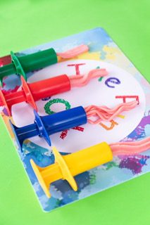 Playdough Pattern Syringes