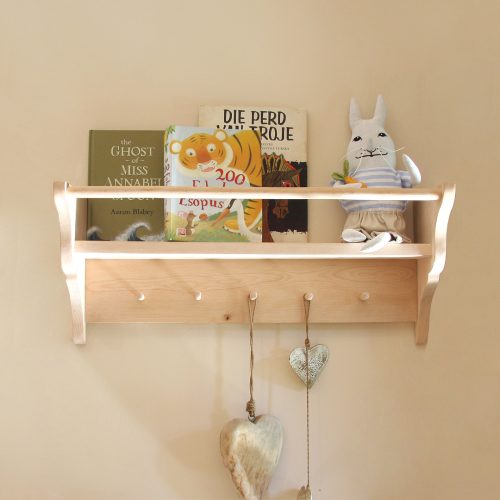 Beech wood bookshelf