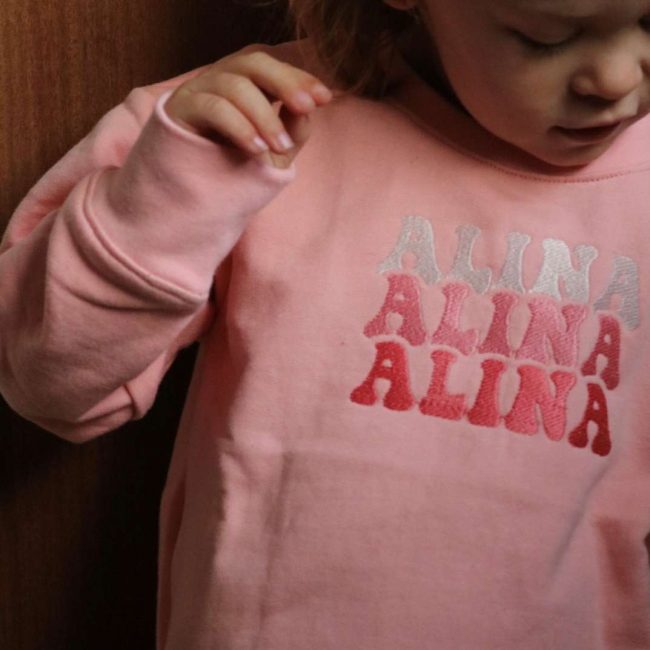 Bubble Names Crew Neck Sweater