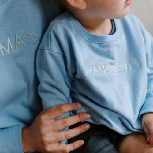 Mommy and Me Matching Crew Neck Sweaters
