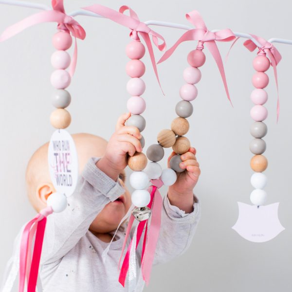 Ruby Melon Wooden Dingle Dangle Mobile Set