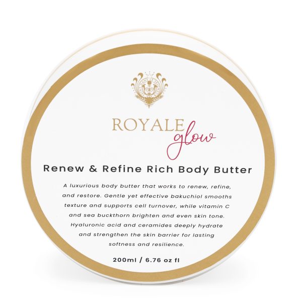 ROYALE Glow – Renew + Refine Rich Body Butter with Bakuchiol
