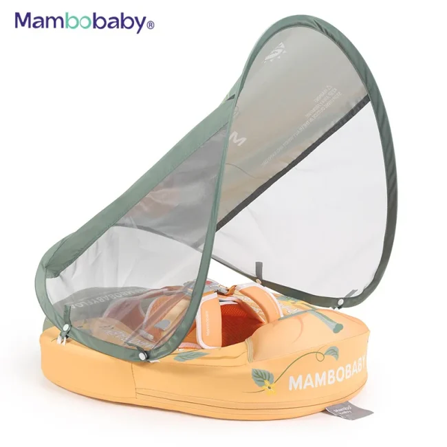 Mambobaby chest and back float - Air free - With canopy - Pumpkin
