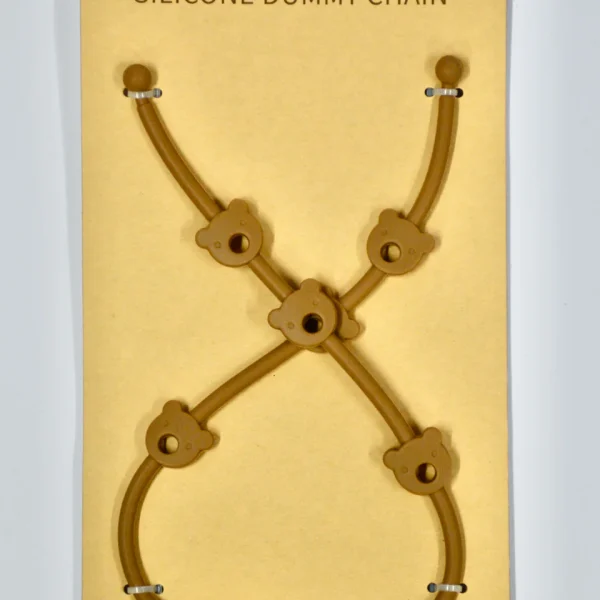 Silicone Adjustable Pacifier Chains: Clay