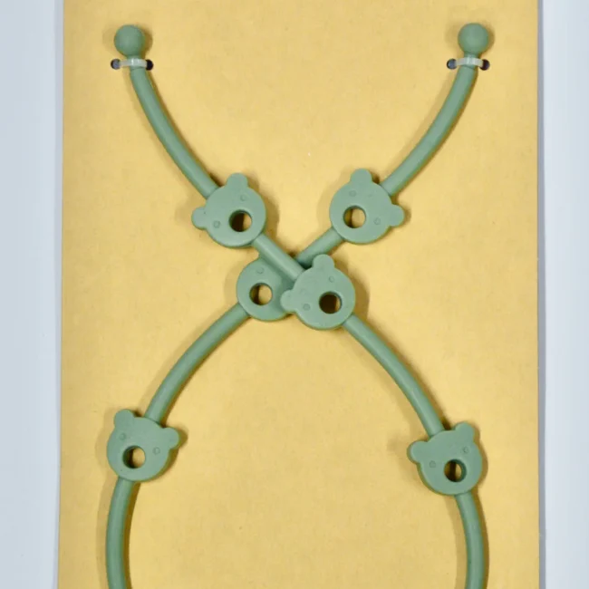 Silicone Adjustable Pacifier Chains: Sage