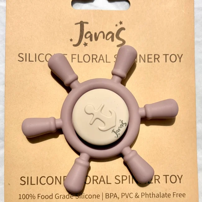 Silicone Explore Spinner Toy - Vintage pink