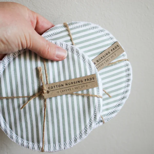 Karoo Mama Nursing Pads | Set of 2 | Green Lines
