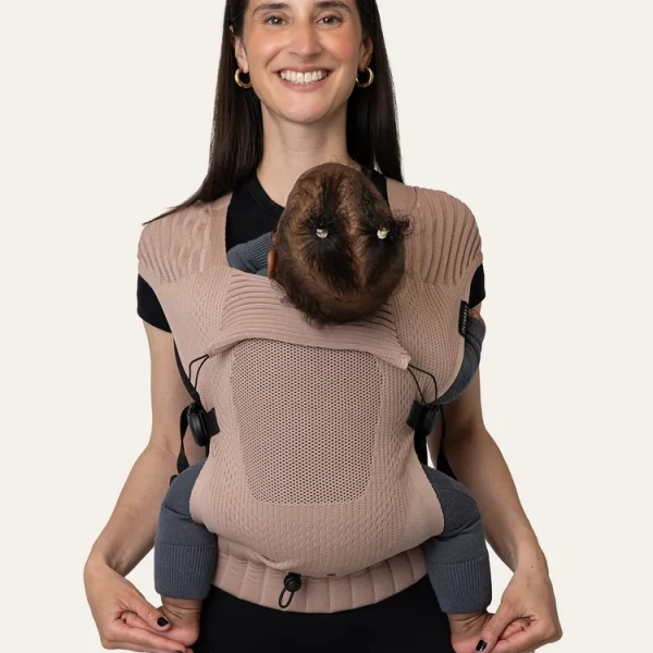 FlyBaby 3D Knit Carrier Cinnamon